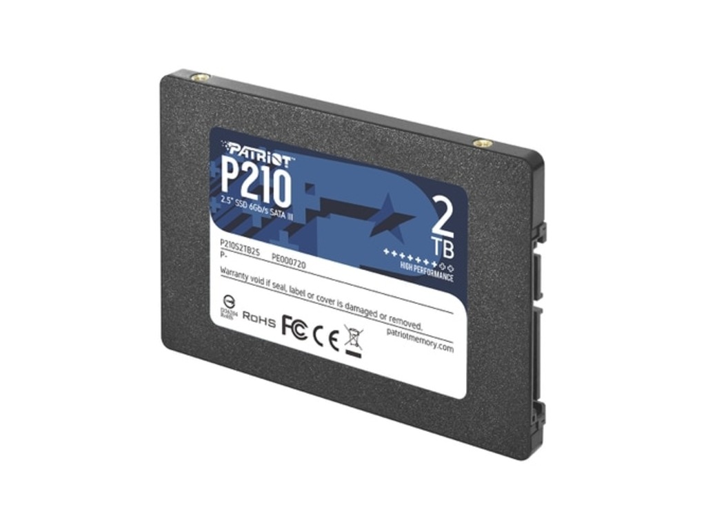 Patriot SSD, 2TB, 2.5", P210 SATA 3, 520/430 MB/s