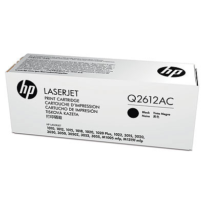 HP PPU No. 12A Black LaserJet Toner Cartridge 1020/1022/3015