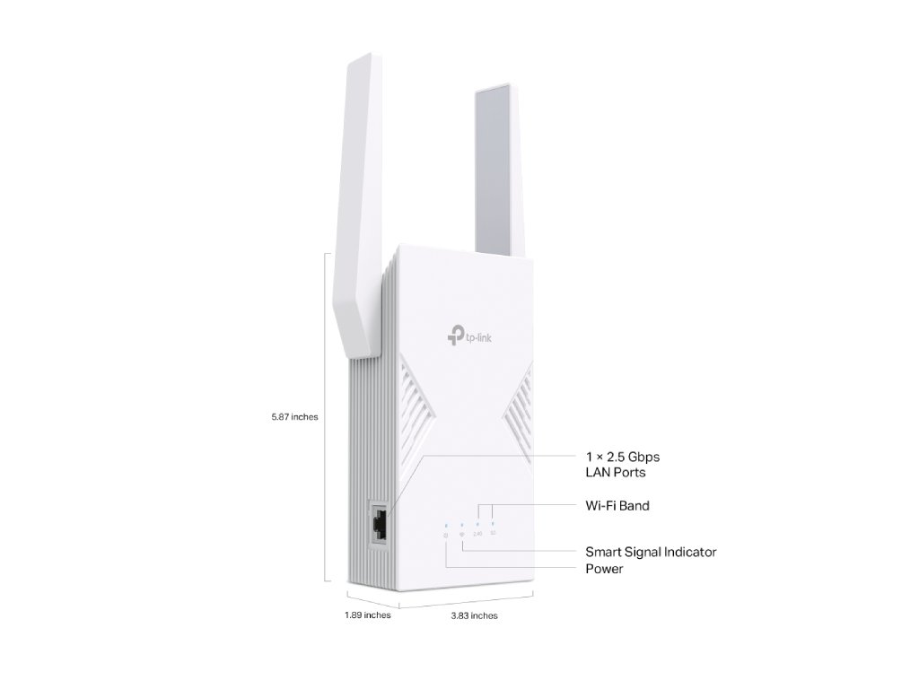 TP-LINK RE235BE BE3600 Dual-Band Wi-Fi 7 Range Extender, EasyMesh-Compatible, 1 2.5 Gbps LAN port