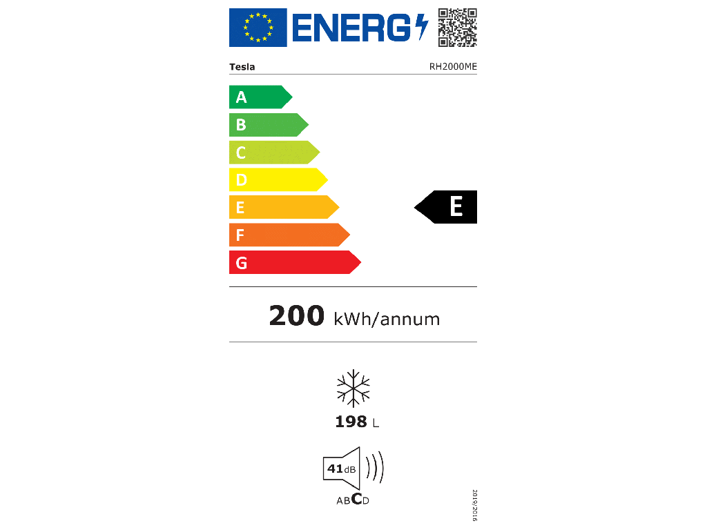 Tesla RH2000ME horizontalni zamrzivač, neto 198 l, elektronska kontrola, ŠxDxV:818x557x855