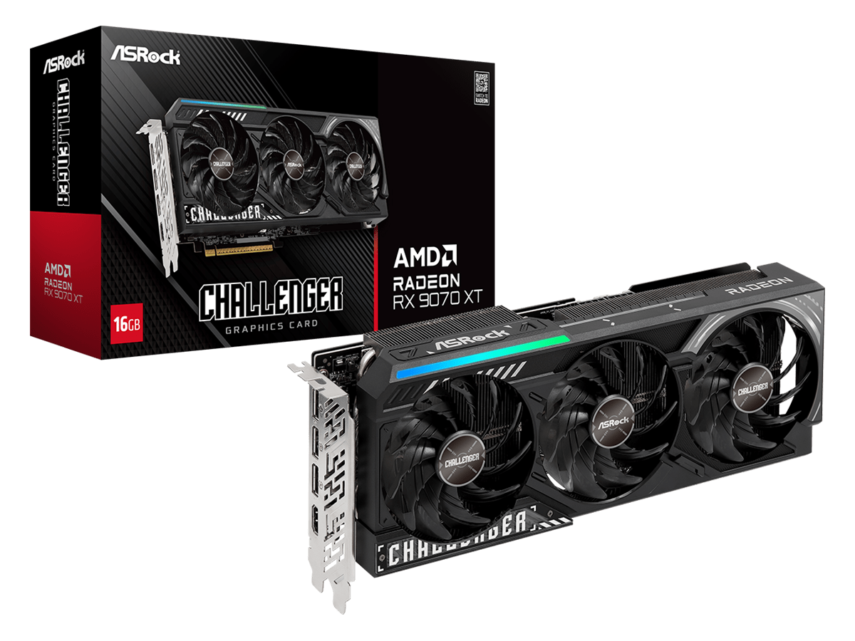 ASROCK VGA RX 9070 XT CL 16GB GDDR6, 256bit, 3xDP, HDMI