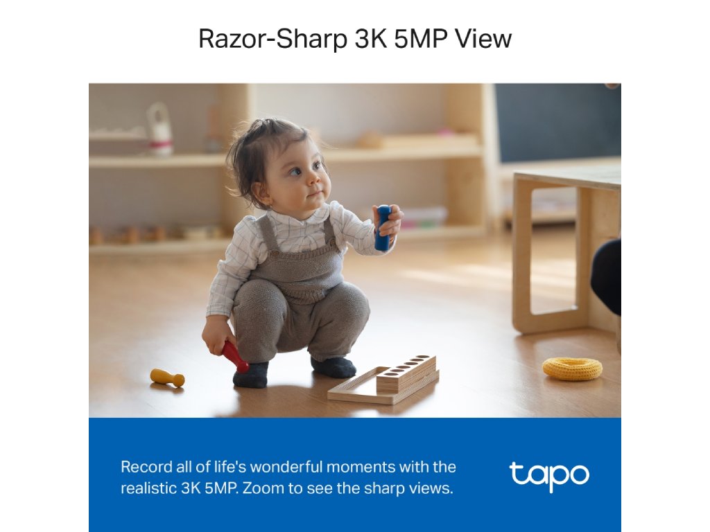 TP-LINK Tapo C230 Pan/Tilt AI Home Security Wi-Fi Camera, 3K 5MP, Wide Range of Movement