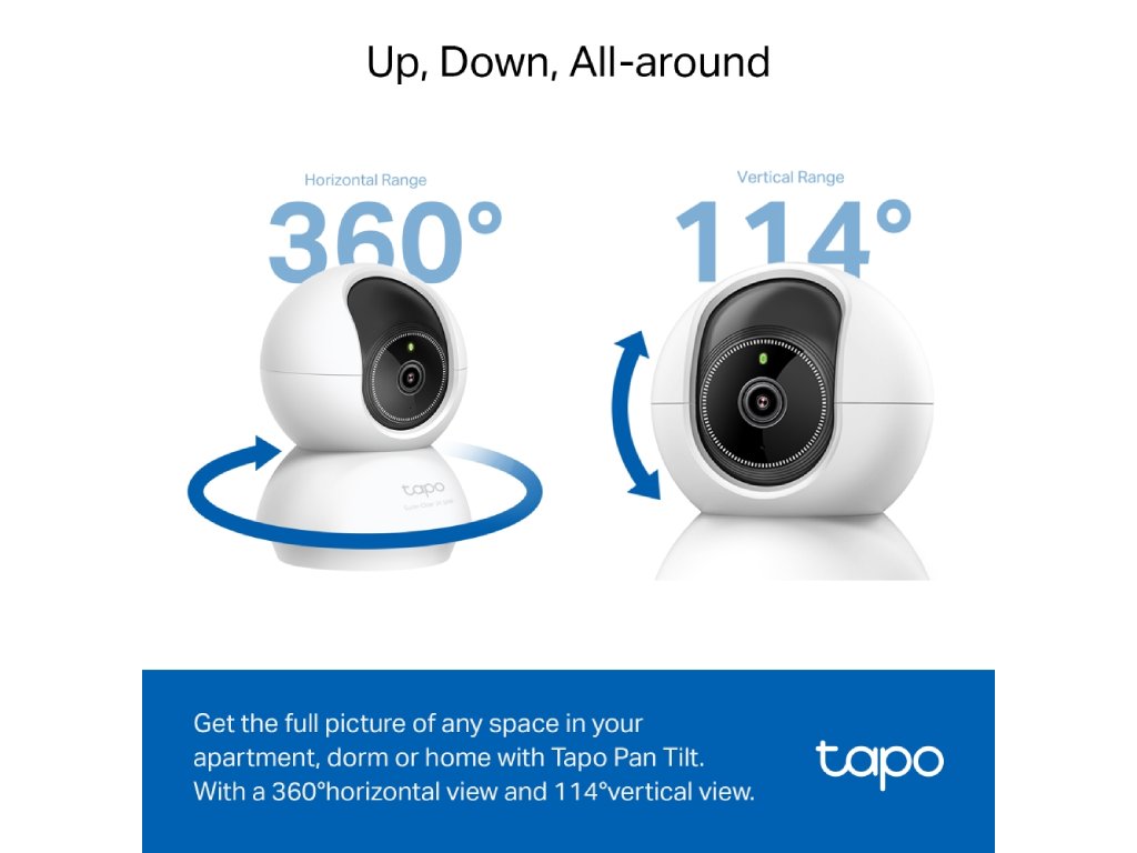 TP-LINK Tapo C230 Pan/Tilt AI Home Security Wi-Fi Camera, 3K 5MP, Wide Range of Movement