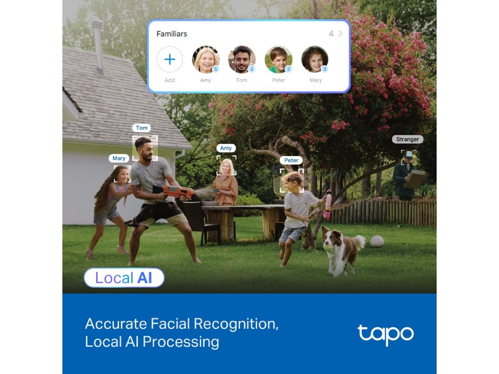 TP-LINK TAPO C560WS 4K Outdoor Pan/Tilt Security Wi-Fi Camera, 360 AI Tracking, IP66 Weatherproof
