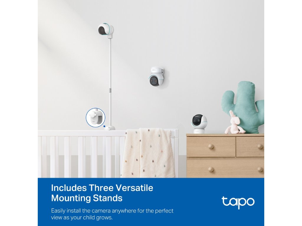 TP-LINK TAPO C840 Pan/Tilt Smart AI Baby Monitor 4MP + 2MP 1080p Dual Lens Live View