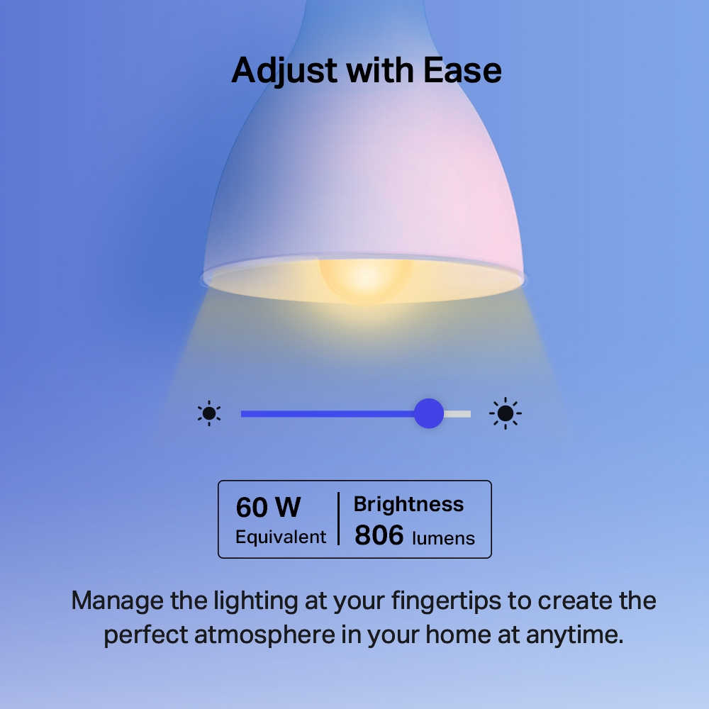 TP-LINK TAPO L530E Smart Wi-Fi Light Bulb, Multicolor, Dimmable