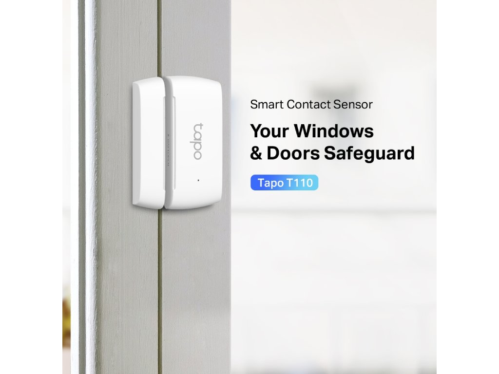 TP-LINK TAPO T110 Smart Contact Sensor, Window/Door Safeguard, Instant App Notification