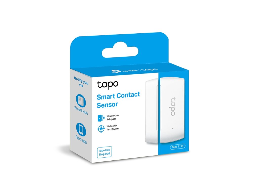 TP-LINK TAPO T110 Smart Contact Sensor, Window/Door Safeguard, Instant App Notification