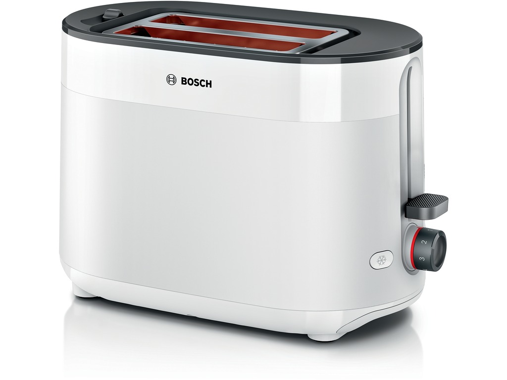 BOSCH Toster MyMoment TAT2M121, Bijela, Dvije kriške, Snaga  800-950 W