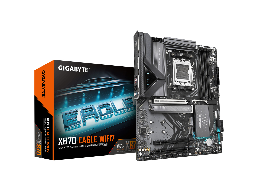 Gigabyte MB X870 Eagle WIFI7 AM5; 4xDDR5; 3xM.2; 4xSATA 8xUSB; WIFI 7; ATX; RAID