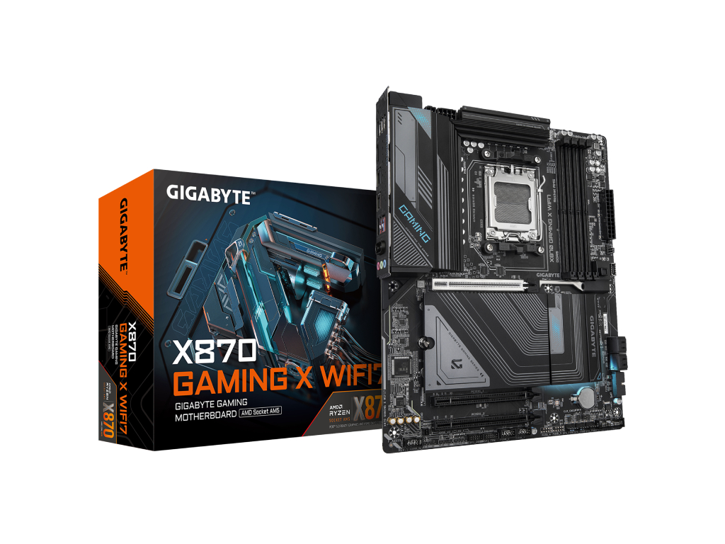 Gigabyte MB X870 GamingX WIFI7 AM5; 4xDDR5; 3xM.2; 4xSATA 10xUSB; WIFI 7; ATX; RAID; Bluetooth