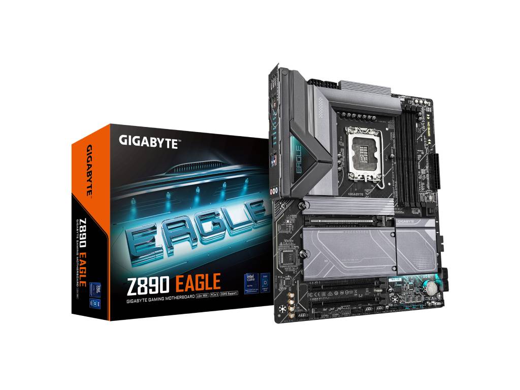 GIGABYTE INTEL MB Z890 EAGLE, 4*DDR5 8800MT/s, PCIe 5.0, 4*M.2, DP, USB4 Type-C DP, 2.5GbE, LGA 1851